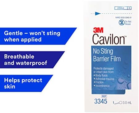 3M™ Cavilon™ No Sting Barrier Film 3345, 3 ml Wand Pack of 25