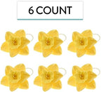 Global Sugar Art Daffodil Sugar Cake Flowers, Yellow, 6 Count by Chef Alan Tetreault