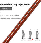 ELQ Aluminum Alloy Walking Cane, Adjustable Walking Stick for Men, Women and Seniors, Lightweight Crutch with Comfortable Handle, Replaceable Base and Wrist Strap,Light Crutch