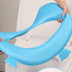 Toilet for Seat Cushion Toilet for Seat Cover with Handle Waterproof EVA Toilet for Seat Pad Mat Reusable Warm Soft Pad Toilet Seat Cover, Yellow