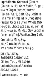 Sanders Milk Chocolate Sea Salt Caramels - 18 oz Tub