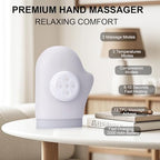 Hand Massager, Cordless Palm & Finger Massager with Heat and Compression, 3 Modes & 5 Intensities, Rechargeable Portable Gift-Ready