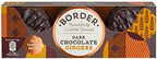 Border Biscuits The Legendary Dark Chocolate Ginger 150g (Pack of 6)