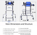 Wheeled Walker for Children with Cerebral Palsy, Adjustable Height, Suitable for Height 31"- 47", Rehabilitation Standing Frame Walker Walking Aid for Disabled