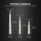 SPTA Metal Rotary Extension Shaft Set, 75mm,100mm,140mm, 5/8"-11 Thread for Rotary Polisher,Car Polisher,Polishing Pads,Backing Plate Electric Polisher