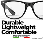 grinderPUNCH Blue Light Reading Glasses High Magnification Strong Reading Power Readers For Men Woman