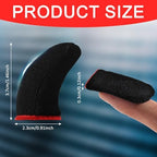 YUXIANLB 10Pcs Mobile Phone Gaming Finger Sleeves, Anti Sweat Game Controller Finger Thumb Sleeve, Superconducting Nanofibers Sleeves, Breathable Finger Covers Touchscreen Gaming Gloves