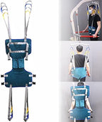 Medical Lift Equipment,Full Body Walking Standing Aids,Patient Sling with Four Point Support,Full Transfer Belt Strap Patient Hoist Sling,for Leg Lumbar Relief Trainer,Adjustable Waist,L