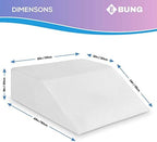 Ebung Memory Foam Leg Elevation Pillow - Support Pillow to Raise Feet for Better Elevation, Circulation, Leg Swelling Wedge Design for Comfort and Recovery