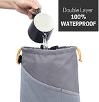 GNEGNI 2PCS Car Garbage Can, Hanging Car Trash Bag with Waterproof Leakproof Lining