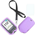 New Premium Silicone Case(Lanyard + TPU Screen Protector) for Freestyle Libre & Freestyle Libre 2 (LPurple)