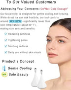 Ice Globes Facial rollers for Face Eyes, Aluminum Face Beauty Cryo tools for Girls Ladies, Cooling Spa Globes Cold Roller skin friendly no frostbite with Storage Box