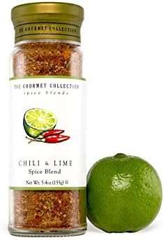 The Gourmet Collection Seasoning Blends, Chili and Lime Spice Blend - Seasoning for Cooking Fish, Soup, Chicken Wings, Salmon, Salads, Vegetables.