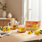 Damtuh Chrysanthemum Tea – Soothing Korean Herbal Flower Tea, Natural & Refreshing – 0.4g x 20 Tea Bags