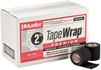 Mueller TapeWRAP Premium Cohesive Tape, 3� x 6 yd, Black, 24 Rolls