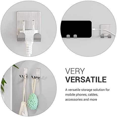 kwmobile 2x Razor Holder- Self-Adhesive Stainless Steel Shaver Wall Mount - Bathroom Organizer for Showers - Rose Gold