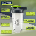 Shaker Cup, 20oz, BPA-Free Plastic, Great for Protein Shakes & Travel