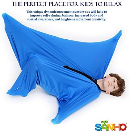 SANHO Yopo Dynamic Movement Sensory Sox, Medium,6-9 years old, 47''HX27''W,Good for Height:41"-51",Updated Version,Blue