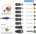 GuanTing Universal AC Adapter 6V 2A Power Supply with 8 DC Plug Tips AC110V to DC6V Power Driver for Digital Blood Pressure Monitor 6v Charger Transformer AC DC Adapter (DC6V-2A)