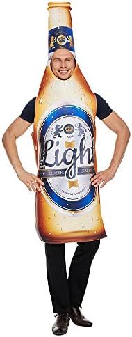 Halloween Adult Beer Bottle Costumes for Couple Women Funny Food Costume Oktoberfest Onesie Costumes for Men
