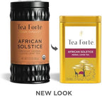 Tea Forte African Solstice Premium Loose Leaf Caffeine-Free Herbal Tea Blend Canister, Makes 35-50 Cups