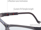 Honeywell Uvex Genesis Safety Glasses with Uvextreme Anti-Fog Coating, Vapor Blue Frame (S3240)