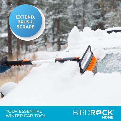 Snow MOOver 39" Extendable Snow Brush with Squeegee & Ice Scraper | Foam Grip | Auto Snow Brush | Auto Ice Scraper | Car Truck SUV