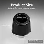 ERAVOR Men's Shaving Razor Stand, Zinc Alloy, Safety Razor Holder Base, Opening Dia 0.75" (1.9cm), Razor Holder for Men (Black)