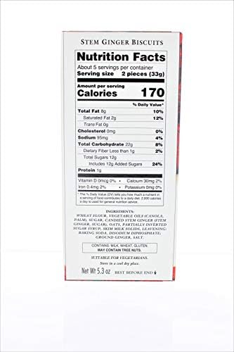 Walkers Stem Ginger Cookies - 5.3 oz - 2 pk