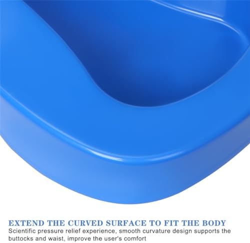 Bedpan for Urine Thick Urinal Bed Pan Portable Urine Bedpans Bottle Unisex Commode Bed Bedbound for Emergency Bedridden Patients Pregnant Elderly Men Women