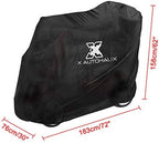 X AUTOHAUX Motorbike Mobility Scooter Cover 210D Oxford Waterproof Snow Rain Sun Protect Cover