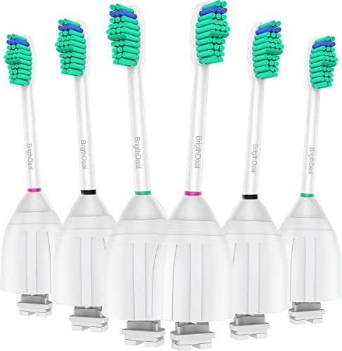 Brightdeal Replacement Brush Heads Compatible with Philips Sonicare Toothbrush Essence Xtreme Elite and Advance HX7022/66, 6-Pack
