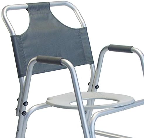Lumex Deluxe Shower Transport Wheelchair with Footrests - Waterproof Design & 5" Wheels - 7915A-1