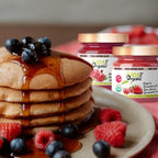 IOS Love Organic Spreadable Fruit - USDA Organic Certified - Non-GMO, Vegan, Gluten Free, Kosher, NO Added Sugar, Net. Wt. 10.1Oz (Strawberry & Sour Cherry, 10.1 Oz (Pack of 1))