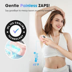 IPL Laser Hair Removal Device for Women & Men - Home 45°F Ice-Cooling Contact for Painless & Long-Lasting Results, 86% Hair Reduction in 3 Weeks for Full Body & Bikini Line, Hot Pink