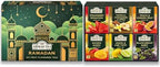 Ahmad Tea - Ramadan Gift Box, 60 Teabags, Fruitytea Assorted Black and Green Tea Selection (Fruity)