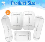 Set of 5 Dental Occlusal Photographic Mouth Mirror - Rhodium Intraoral Reflective Mirrors for Dentistry, Dental Plated Glass Reflector Oral Inspection Kit for Photography