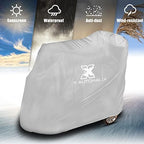 X AUTOHAUX Mobility Scooters Covers Waterproof Windproof All Weather Wheelchairs Cover 190T Polyester