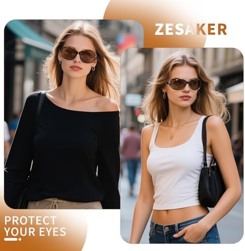 Bifocal Sunglasses for Women Oversized Reading Sunglasses Trendy Outdoor Readers Sun glasses UV400 Protection
