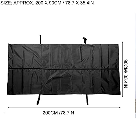 Emergency Cadaver Body Bag,Cadaver Bag Leakage Proof 210D Dead Body Bags Dead Body Prop Dead Body Bag, Body Storage Bag Corpse Bag Funeral Supplies(Black)