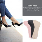 3 Pairs Self-Adhesive Anti-Slip High Heel Pads, Breathable Sweat-Absorbing Shoe Inserts for Women, Daily Use Foot Cushions in Pink, Black, and Beige