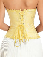 Corset Tops for Women,Lace Bustier Corset Lingerie top,Renaissance Overbust Corset Push Up Bodysuit