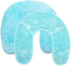 Gel Bead Neck & Shoulder Wrap for Pain Relief – Plush U-Shaped Therapy Pad - Reusable Hot & Cold Compress Therapy for Swelling & Injuries