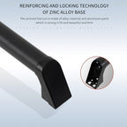4 FT Modern Aluminum Handrail Set - ADA Compliant Indoor & Outdoor Stair Railing. 1.4" Diameter Grab Bar. Wall-Mounted with 90°Wall Return End. Ideal for Safe Grip，Rust Free(Matte Black, 4 FT)