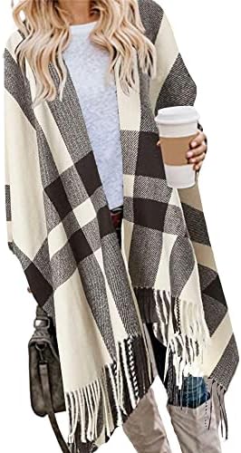 Breezy Lane Women's Shawl Wraps Warm Poncho Ruana Wrap Cardigan