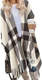 Breezy Lane Women's Shawl Wraps Warm Poncho Ruana Wrap Cardigan