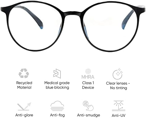 Ocushield Blue Light Blocking Glasses Prevent Eye Strain from Digital Devices | Developed by Optometrists | For Adults & Kids