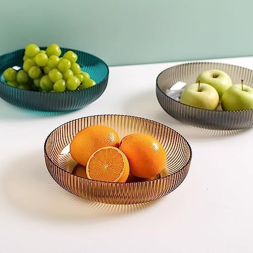 Fruit Bowls 2 PCS Fruit Plate Home Living Room Coffee Table High-grade Fruit Plate Light Luxury Style Dried Fruit Plate Snack Placement Plate fruit basket (Color : A)