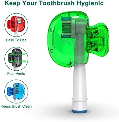 Mspan Toothbrush Head Cover Cap: Toothbrush Protector Brush Pod Case Protective Plastic Clip Bathroom Cool Stuff for Household Travel