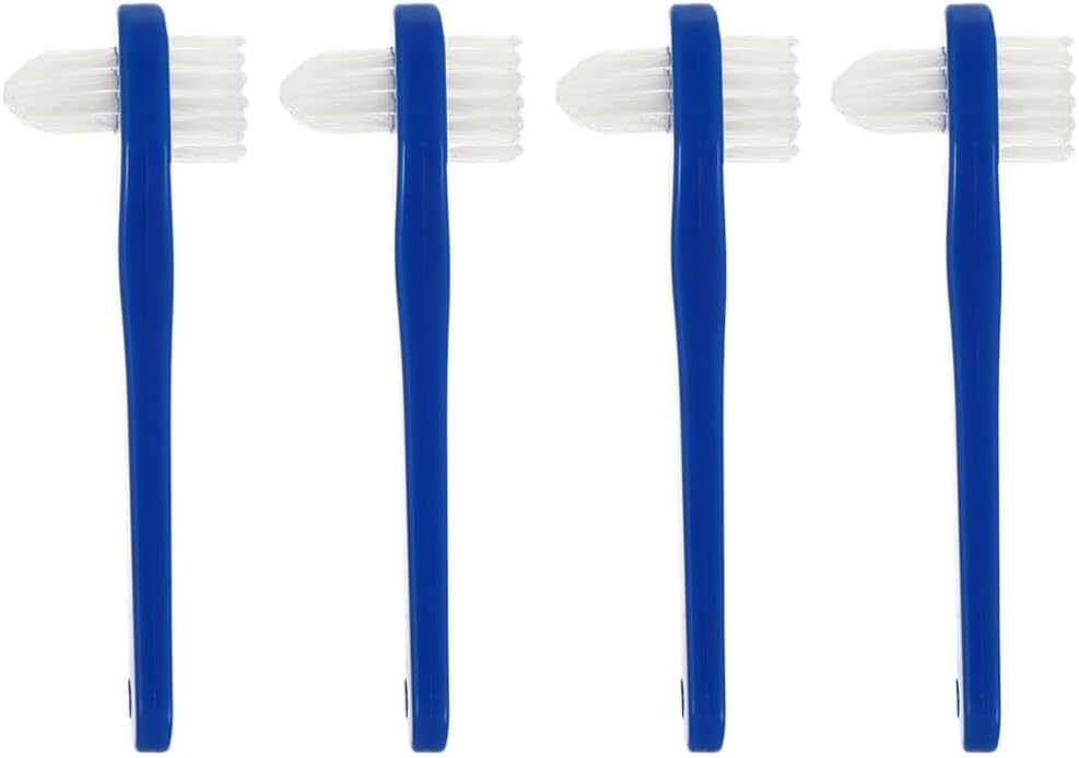 FOMIYES Ergonomic Toothbrush Double Heads Brush for Cleaning Travel Toothbrush